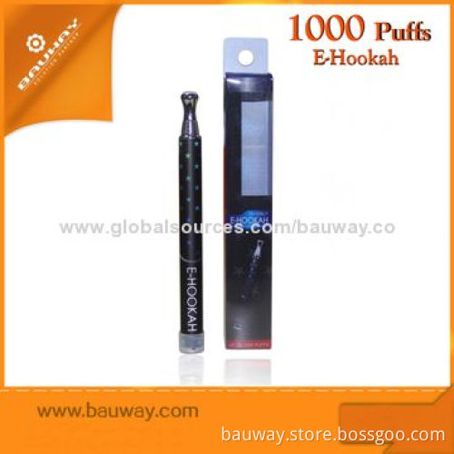 Bauway Manufacturer 1,000 Puffs Disposable E-hookah E Cigarettes with Different Flavors